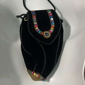 Vintage Magie Noire Lancôme Sequin Evening Bag